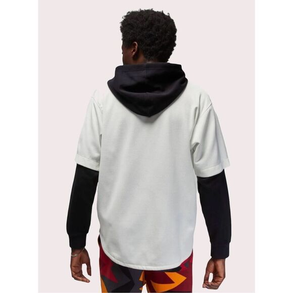 Nike Air Jordan Flight MVP Baseball "Sail" Stitched Hoodie Jersey Men's Small - Picture 2 of 14